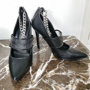 Sexy High Heels with Chain Strap Details
